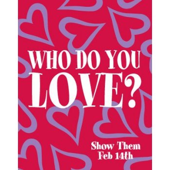 Valentine's Day Posters Stanchion Signs- 22" W x 28" H -VALUE PACK