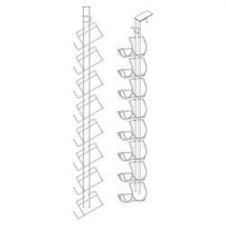 Wire Canister Rack for Gondola - 23"L x 3"W x 5"H