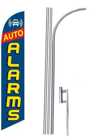 Auto Alarms Feather Flags