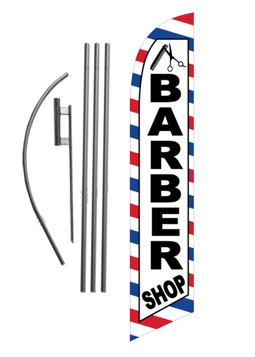 Barber Shop Feather Flag Kit