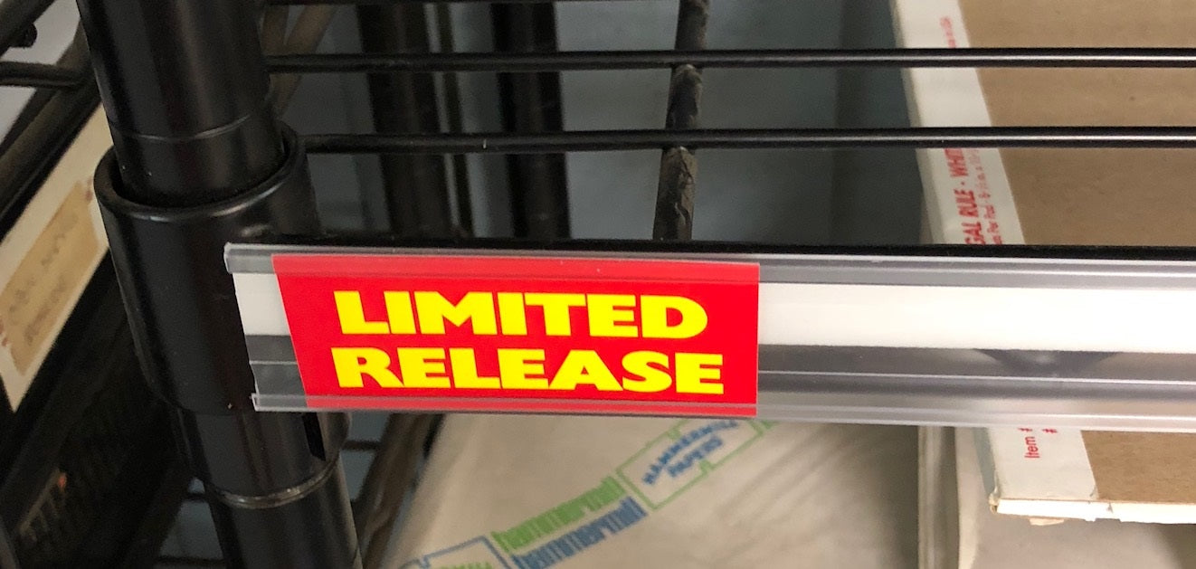 Limited Release Price Channel Shelf Molding Tags-3"-100 pieces