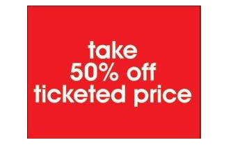 Shelf Signs Price Cards Percentage Off