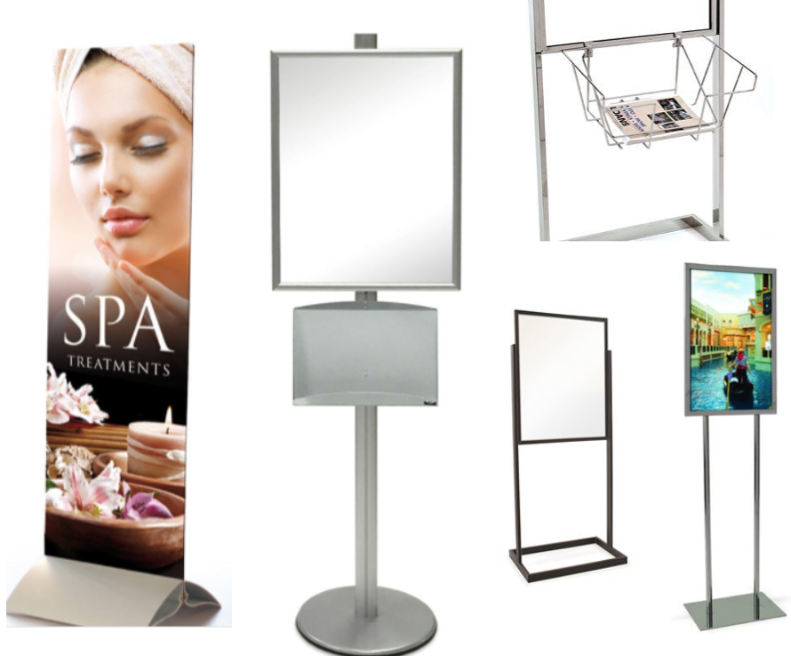 Floor Stand Stanchion Sign Holders & Stanchion Signs Sign Holders