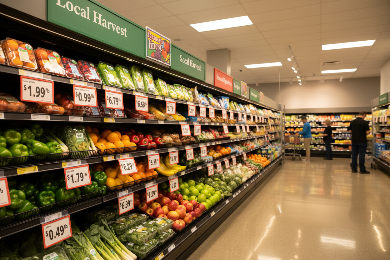 Galaxy Food Center Shelf Signs & Supermarket Supplies