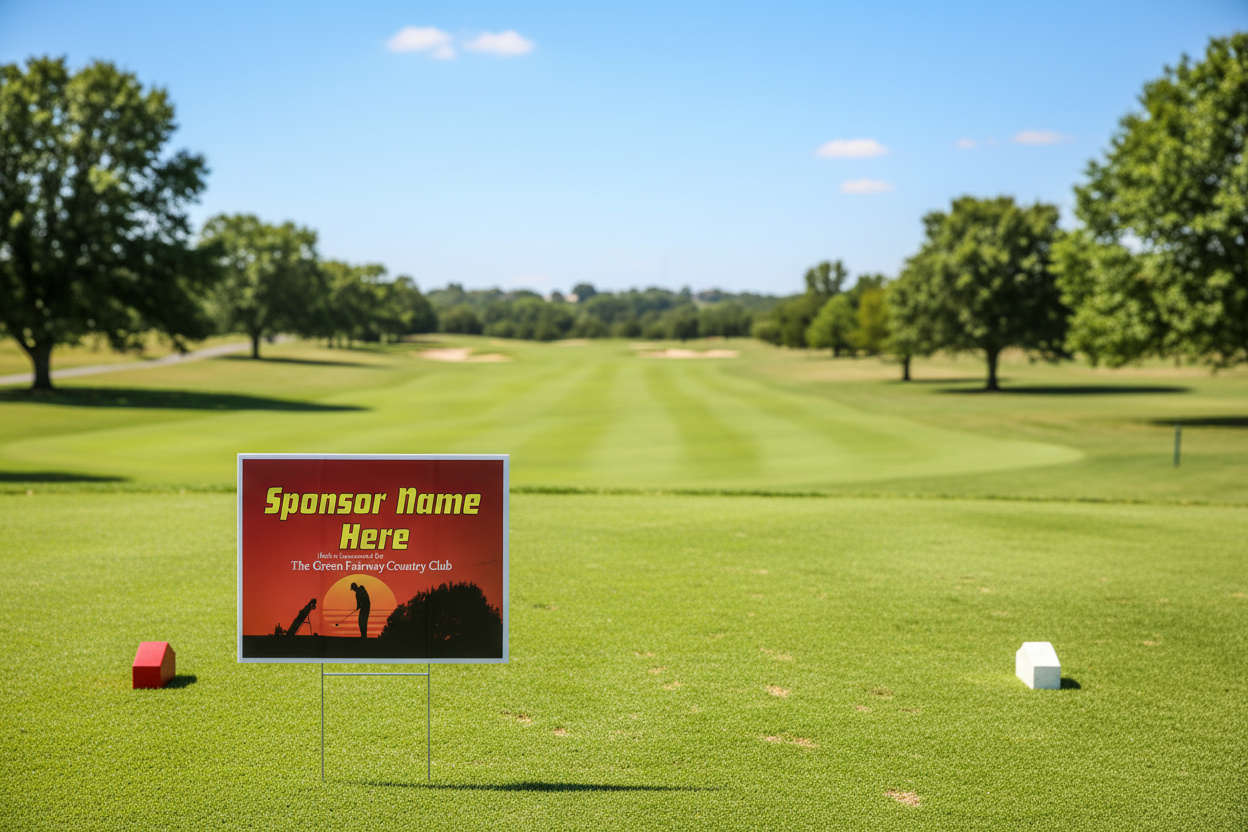 Golf Outing Tee Box Sponsor Sign