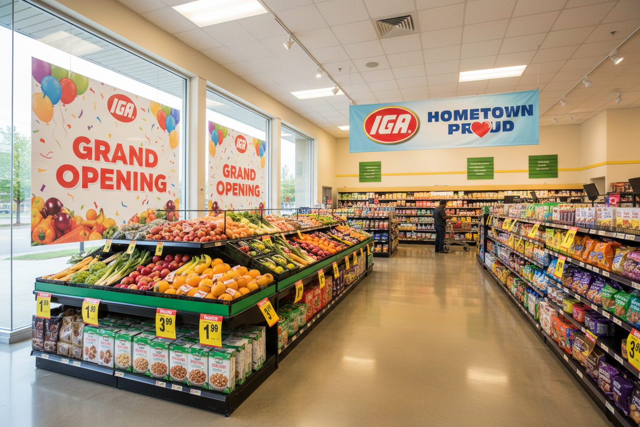 IGA Market Signs & Store Supplies