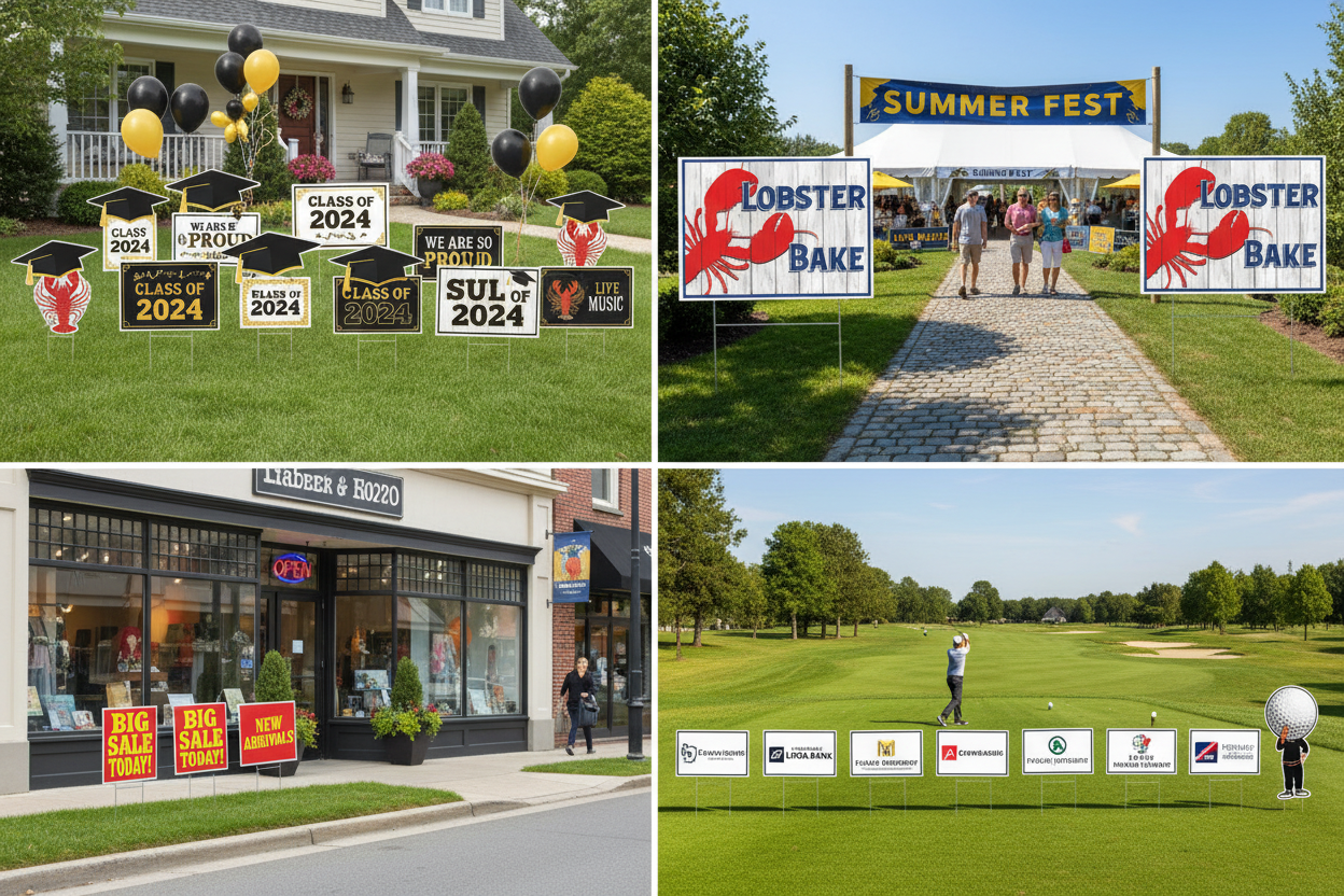 Lawn Signs, Yard Signs & Golf Outing Hole Sponsor Signs
