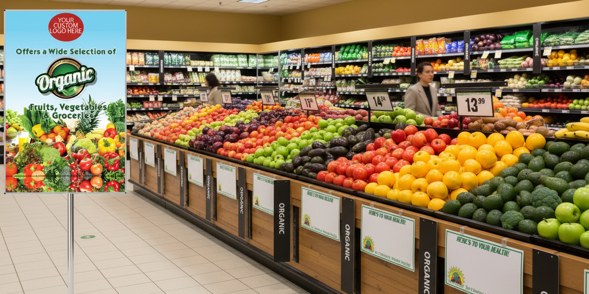 Produce Shelf Signs & Price Cards for Grocery Stores & Supermarkets ...