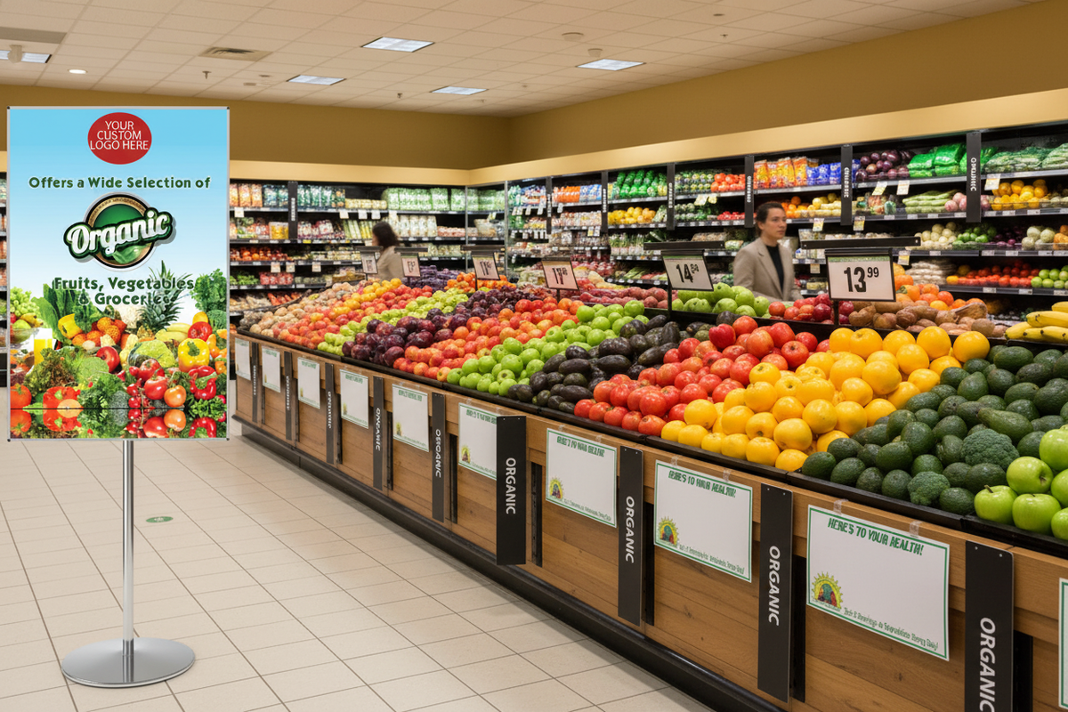 Produce Shelf Signs & Price Cards for Grocery Stores & Supermarkets ...
