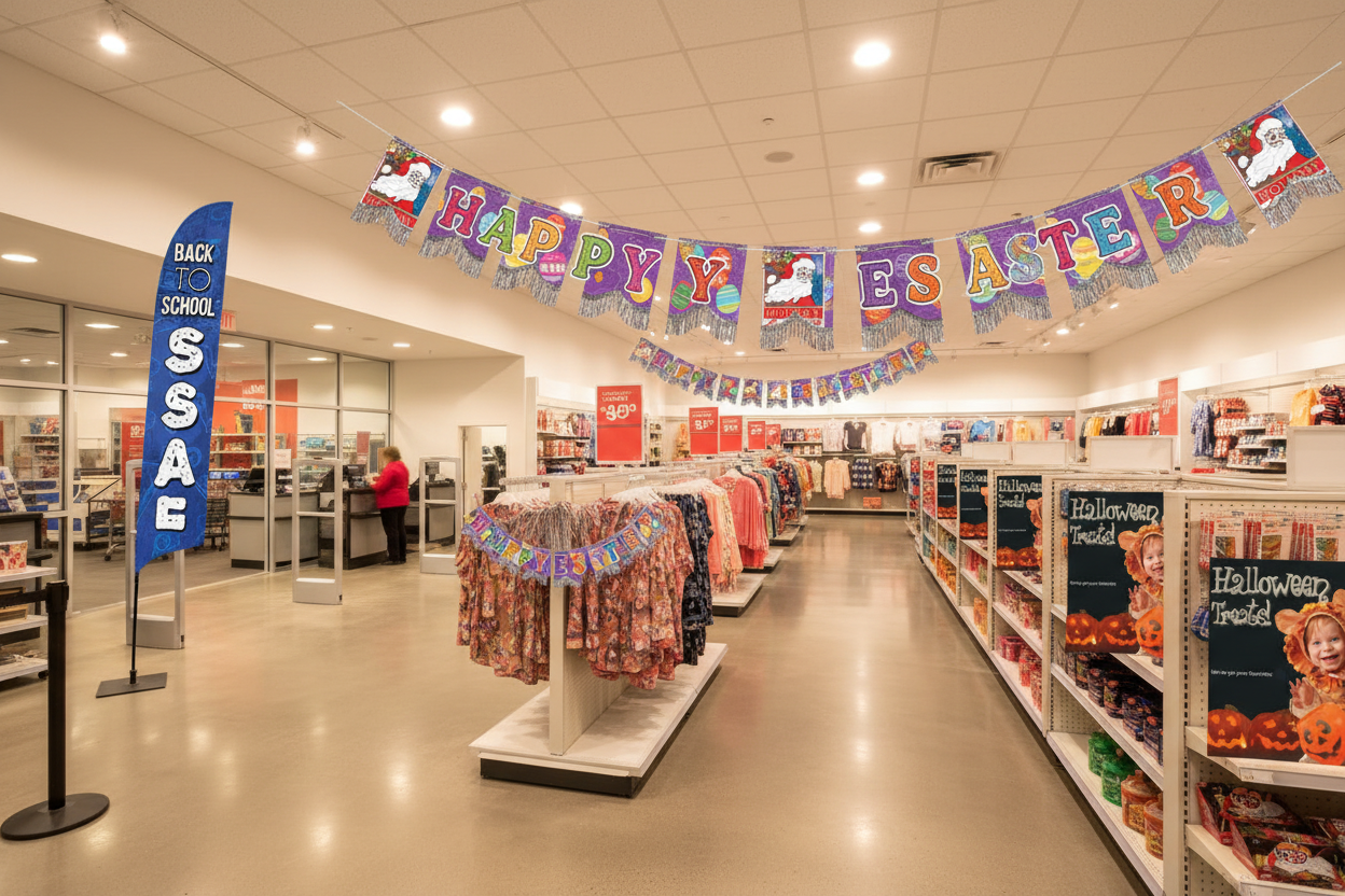 Seasonal Display Signs, Banners & Decorations