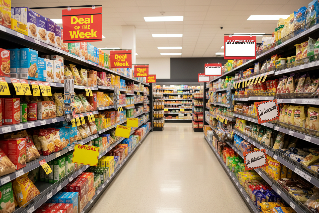 Shelf Sign Price Cards Tags for Retail & Supermarkets