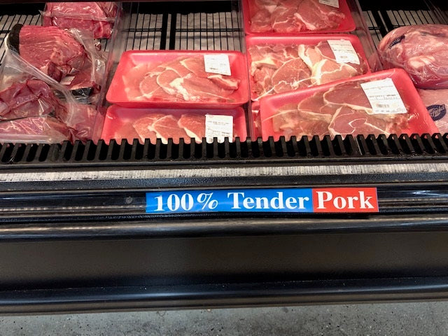 100% Tender Pork Gondola Price Channel Molding Shelf Strips