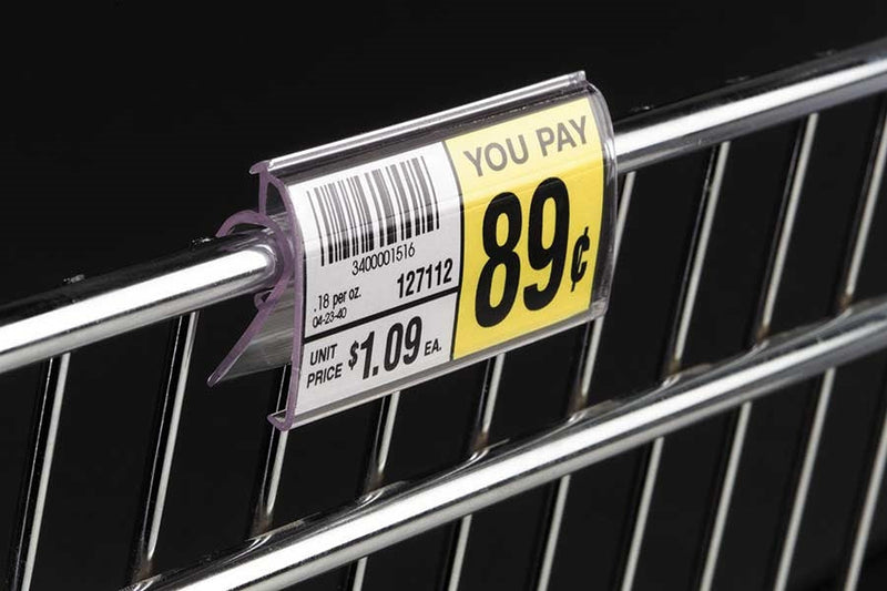 Wire Basket & Shelf Channel Sign Holder -25 pieces