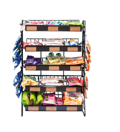 Countertop 5 Shelves Wire Snack Rack
