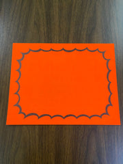 Orange Fluorescent starburst