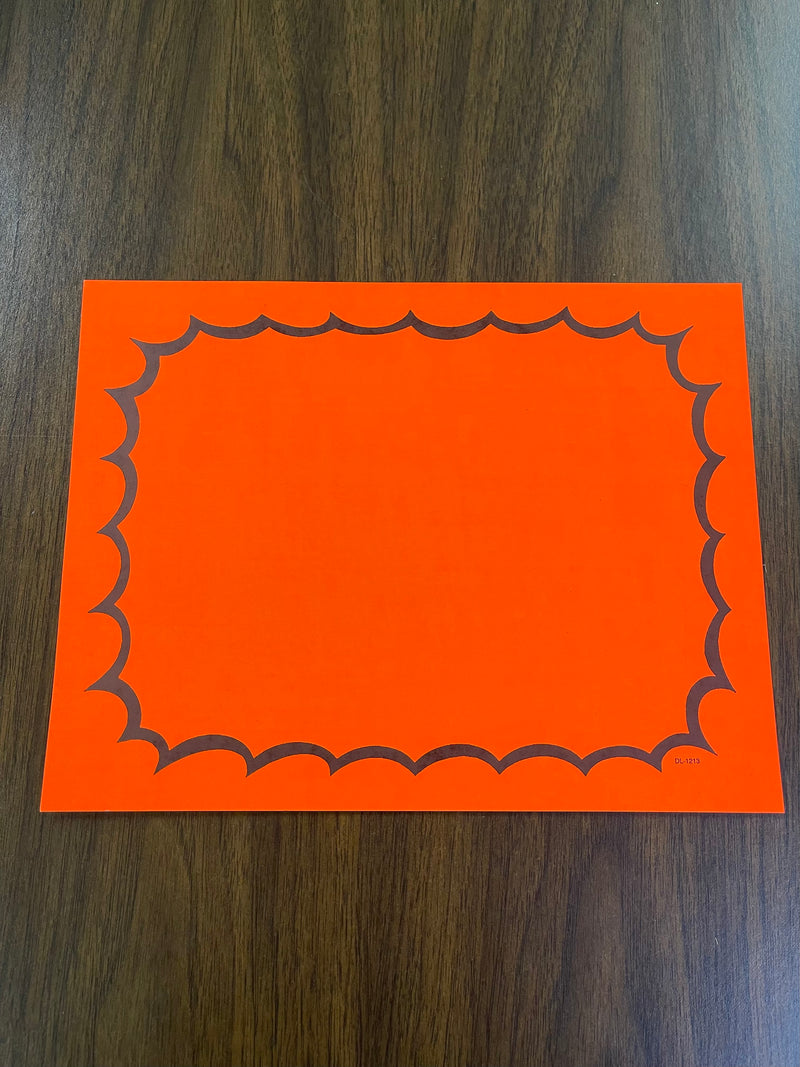 Orange Fluorescent starburst