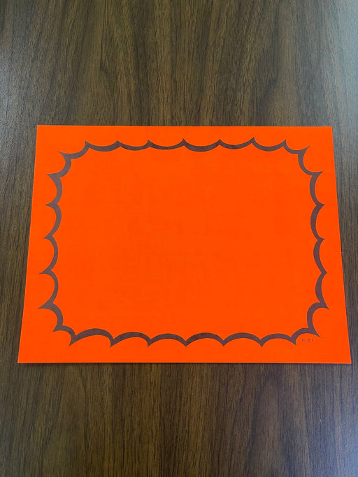 Orange Fluorescent starburst