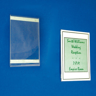Acrylic Pocket Sign Holders with Adhesive Tape-5 pieces