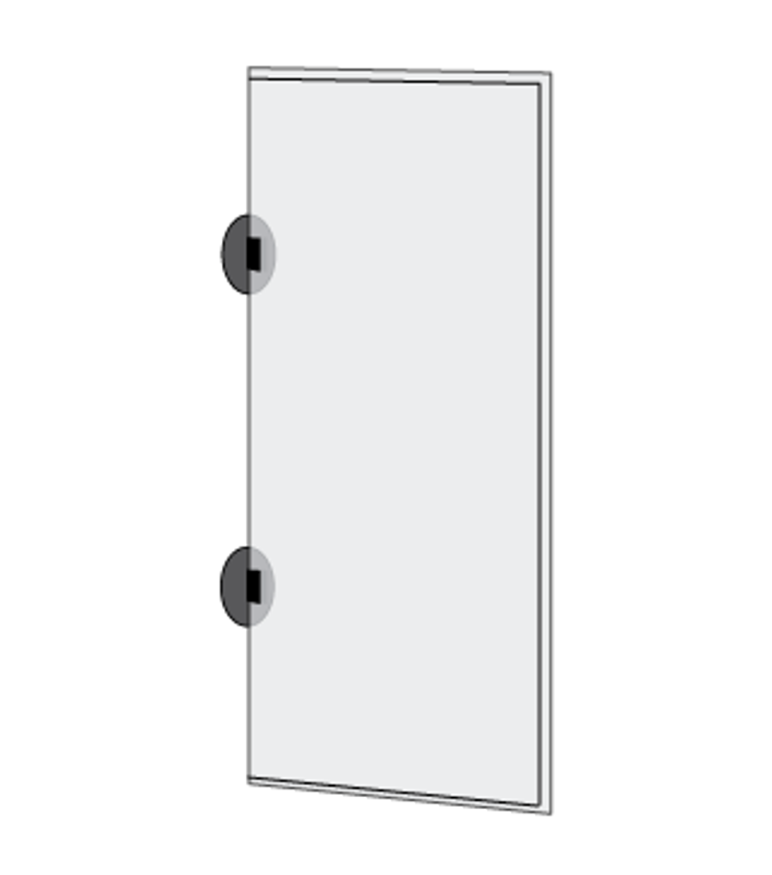 Aisle Invader Aisle Violators Blade Sign Holders for Cooler Doors-5 sets