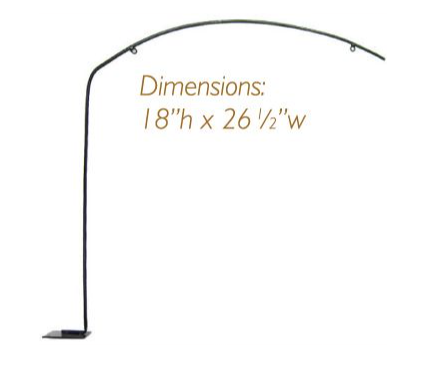 Aisle Marker Aisle Violators Sign Holders-Metal Arched