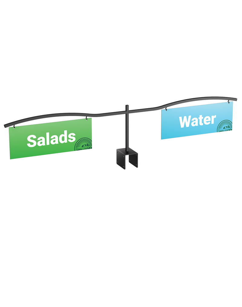 Aisle Markers Double Arm Aisle Signs for Store Shelving- 4 pieces