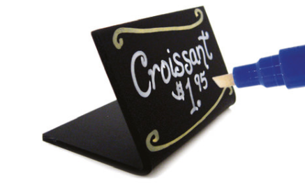 Write on-Wipe off Easel Tags-Blackboard