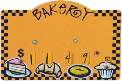 Bakery Dial-a-Price Tags – 3 x 4 in | 5 Pieces