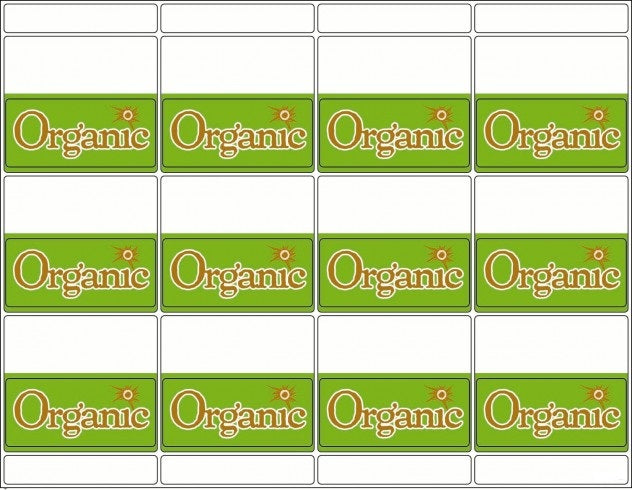 Organic Labels- 600pieces