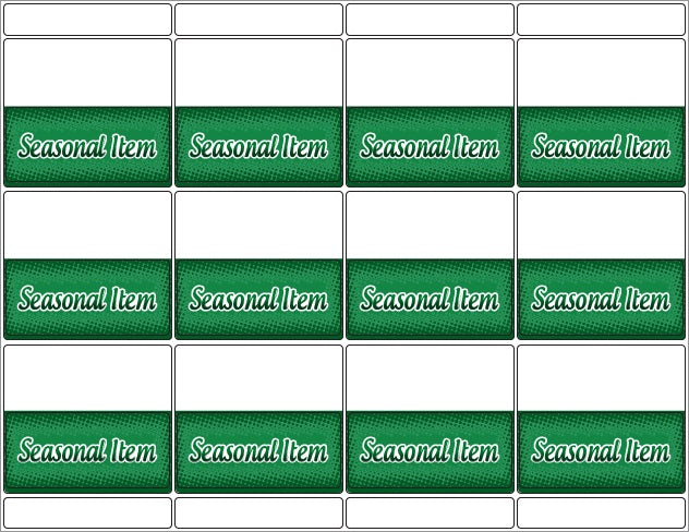 Seasonal Labels-600 pieces