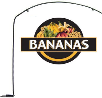 Bananas Produce Hanging Sign Kit – 18 x 26.5 in | Sign + Holder