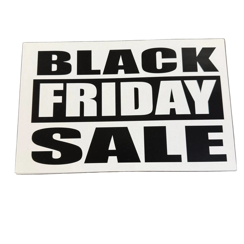 Black Friday Shelf Signs -11" W x 7" H -10 signs