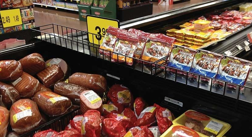 Bunker/Coffin Case Cross Merchandising Rack — screengemsinc