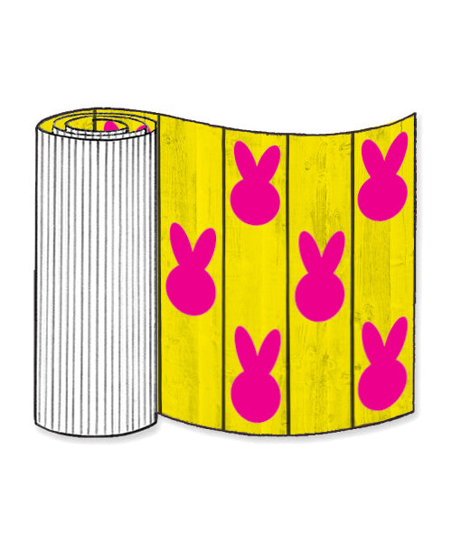Easter Bunny Ears Corrugated Base Pallet Wrap-4 Rolls