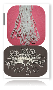 Rotisserie Chicken Tuckers-Chicken Ties- 7" Elastic Loop -1000 pieces - screengemsinc