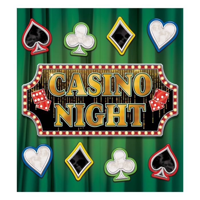 Casino Night Display Prop Kit- 40 pieces