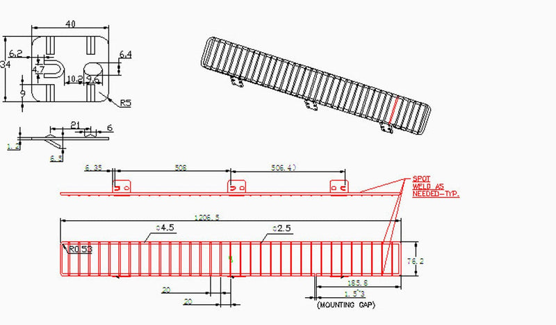 Beige Snap-in Wire Fence-48"-5 pieces