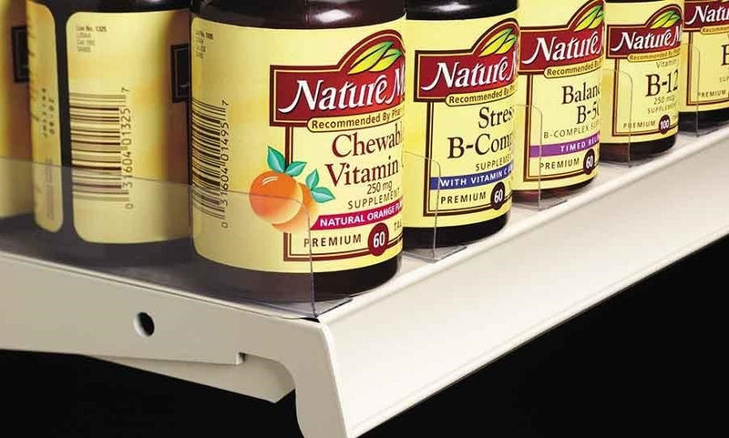 Economical Shelf Dividers with Adhesive Base-3" x 17.5"-50 pieces