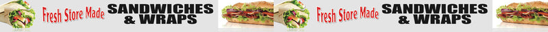 Grocery Store Fresh Store Made Sandwiches Price Rail Channel Shelf Molding Inserts