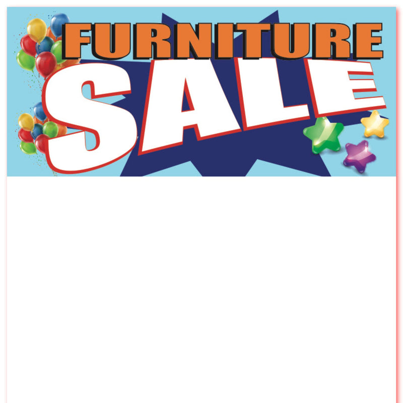 Furniture Sale Price Tags-Balloon 100 signs