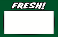 Fresh Produce Shelf Signs 11"W x 7"H -100 price cards - screengemsinc