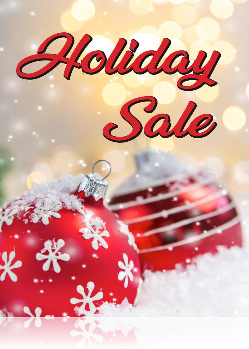 Holiday Sale Event Standard Poster-Floor Stand Sign-Semi Custom
