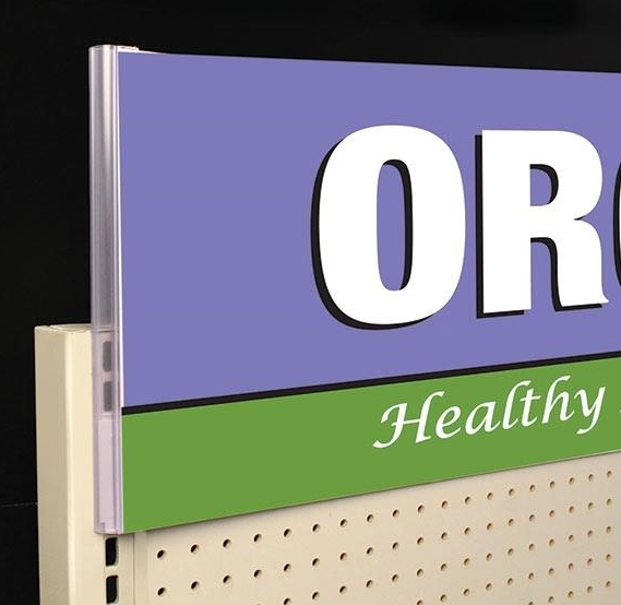 Gondola Shelving Header Sign Holders16" — screengemsinc