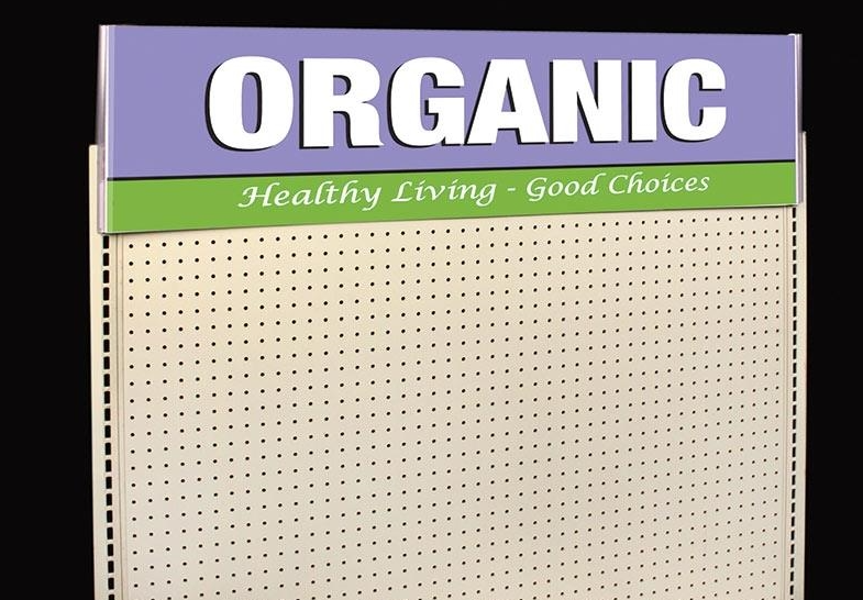 Gondola Shelving Header Sign Holders-12"