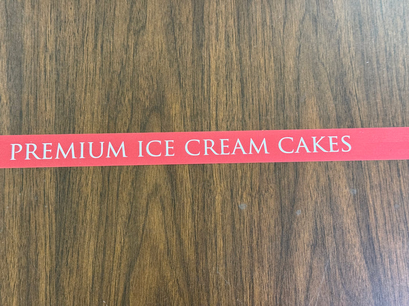 Premium Ice Cream Cakes Price Channel Molding Shelf Strips-24"W x 1.25"H -10 pieces