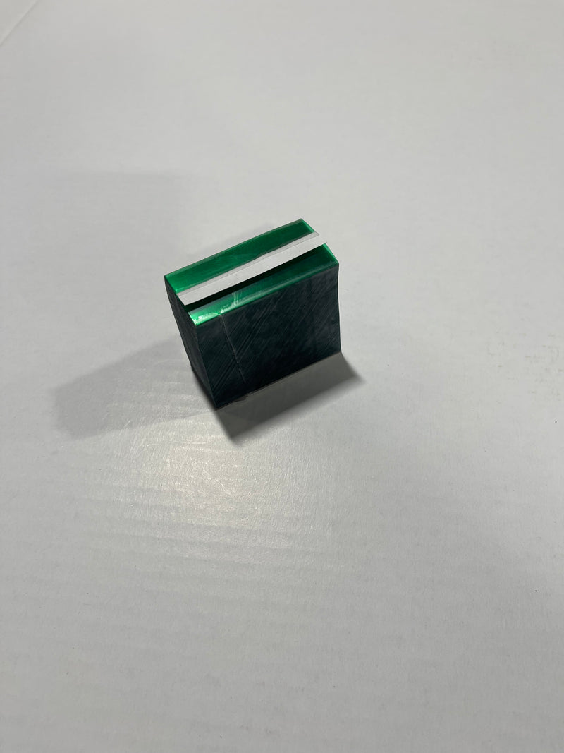 Green Transparent PVC Chips-2.5"L