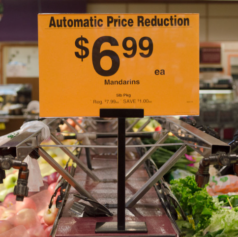 Metal Pedestal Sign Holders- 8.25"H -4 pieces