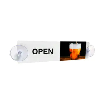 Beer Open & Closed Sliding Door Sign