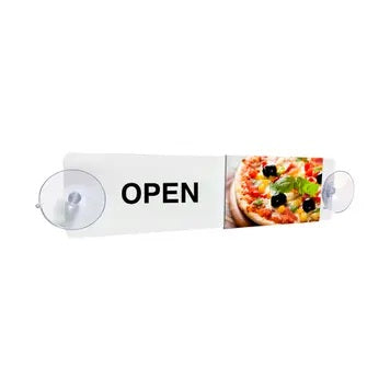 Pizza Open & Closed Sliding Door Sign