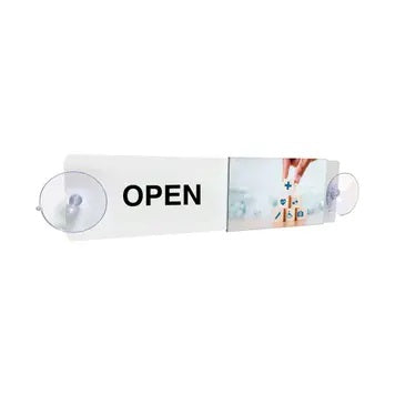 Healthcare Open & Closed Sliding Door Sign — screengemsinc