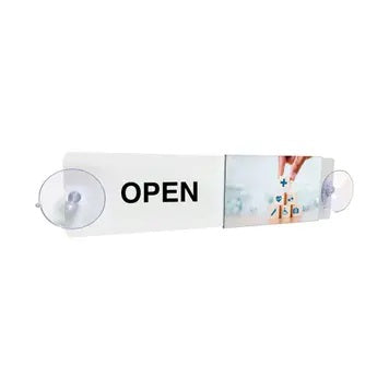 Open & Closed Sliding Door Sign-Healthcare
